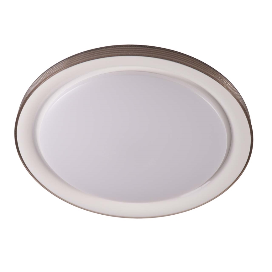 LED Димируем плафон за баня GRAŻYNA LED/48W/230V 3000-6000K Ø 41 см IP44 сив + дистанционно управление