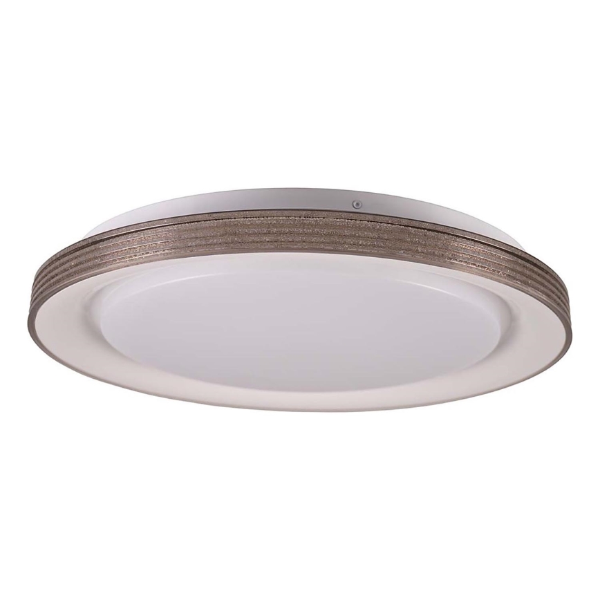 LED Димируем плафон за баня GRAŻYNA LED/48W/230V 3000-6000K Ø 41 см IP44 сив + дистанционно управление
