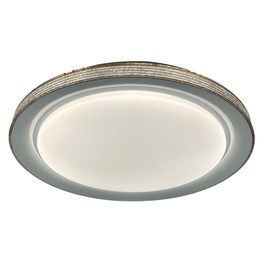 LED Димируем плафон за баня GRAŻYNA LED/72W/230V 3000-6000K Ø 51 см IP44 сив + дистанционно управление