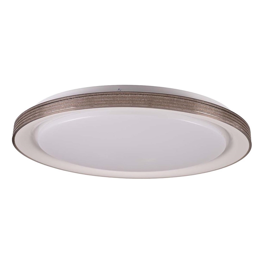 LED Димируем плафон за баня GRAŻYNA LED/72W/230V 3000-6000K Ø 51 см IP44 сив + дистанционно управление