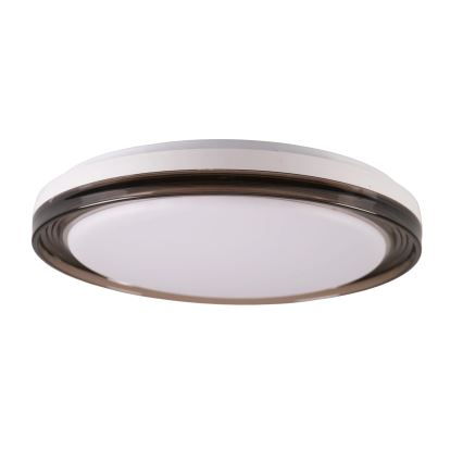 LED Димируем плафон за баня HALINA LED/48W/230V 3000-6000K Ø 38 см IP44 черен + дистанционно управление