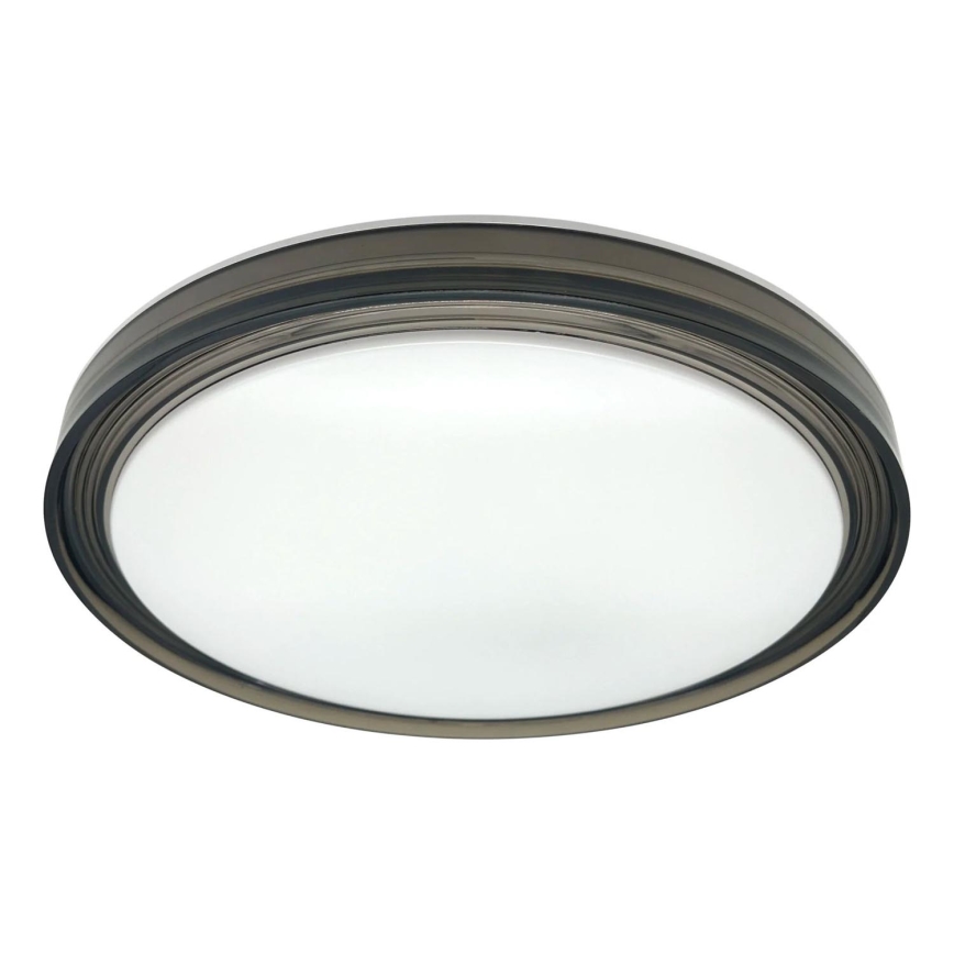 LED Димируем плафон за баня HALINA LED/48W/230V 3000-6000K Ø 38 см IP44 черен + дистанционно управление