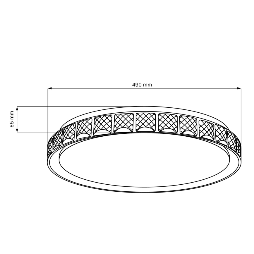 LED Димируем плафон за баня NINA LED/72W/230V Ø 49 см 3000-6000K IP44 + дистанционно управление