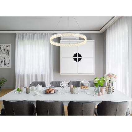 LED полилей на кабел ALIANZ с възможност за димиране LED/60W/230V 3000-6000K Ø 80 см + дистанционно управление