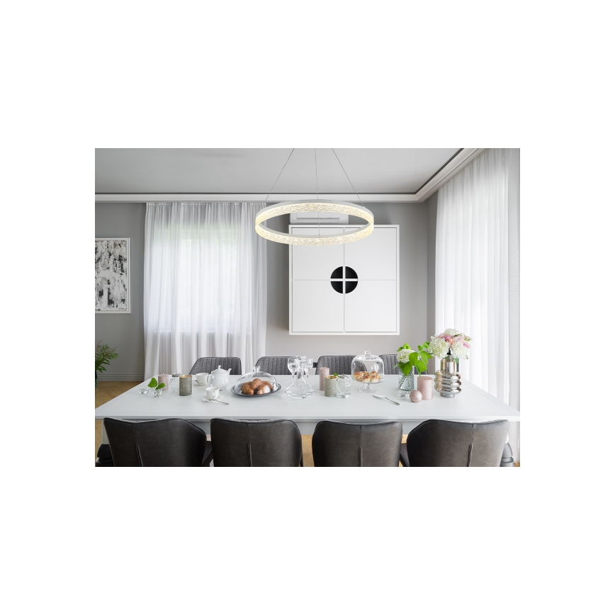 LED полилей на кабел ALIANZ с възможност за димиране LED/60W/230V 3000-6000K Ø 80 см + дистанционно управление
