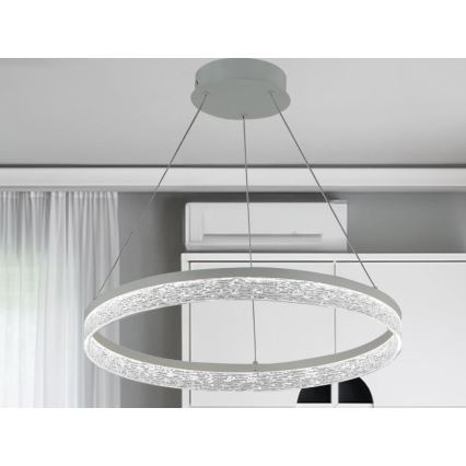 LED полилей на кабел ALIANZ с възможност за димиране LED/60W/230V 3000-6000K Ø 80 см + дистанционно управление