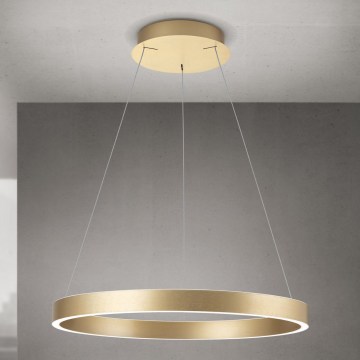 LED димируем полилей на кабел KOLK LED/60W/230V 2700/3000/4000K Ø 60 см златист