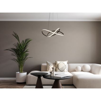 LED димируем висящ полилей на кабел LED/85W/230V 3000-6500K Ø 60 см + с дистанционно управление