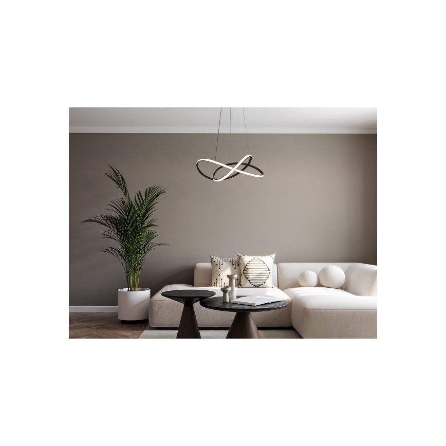 LED димируем висящ полилей на кабел LED/85W/230V 3000-6500K Ø 60 см + с дистанционно управление