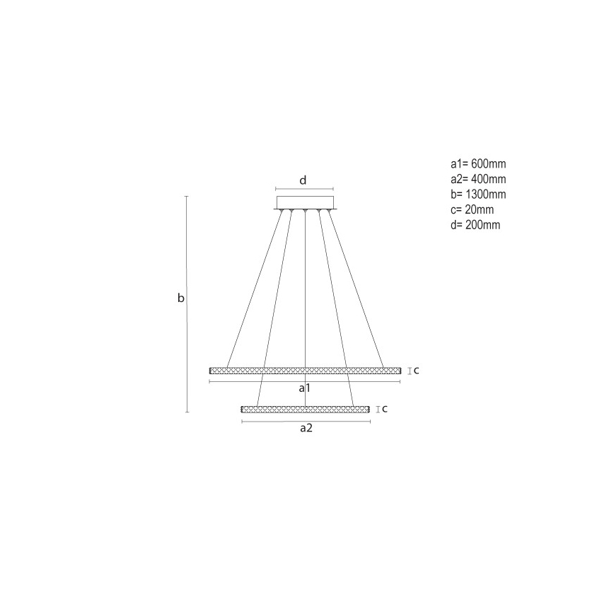 LED димируем полилей с кабел LED/150W/230V 3000-6500K + дистанционно управление