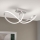 LED Димируем полилей за повърхностен монтаж CIRCUS LED/30W/230V матов хром