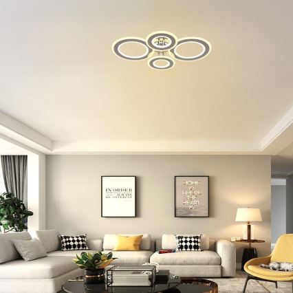 LED Димируем полилей за повърхностен монтаж LED/100W/230V 3000-6500K + дистанционно управление