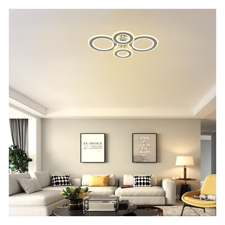 LED Димируем полилей за повърхностен монтаж LED/100W/230V 3000-6500K + дистанционно управление