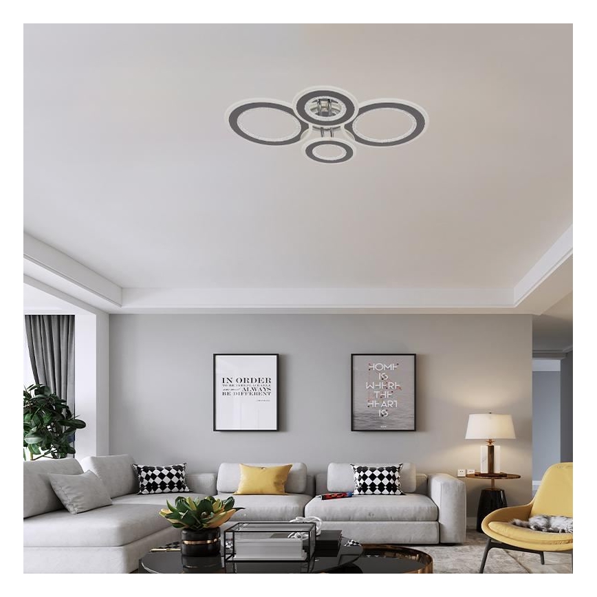 LED Димируем полилей за повърхностен монтаж LED/100W/230V 3000-6500K + дистанционно управление