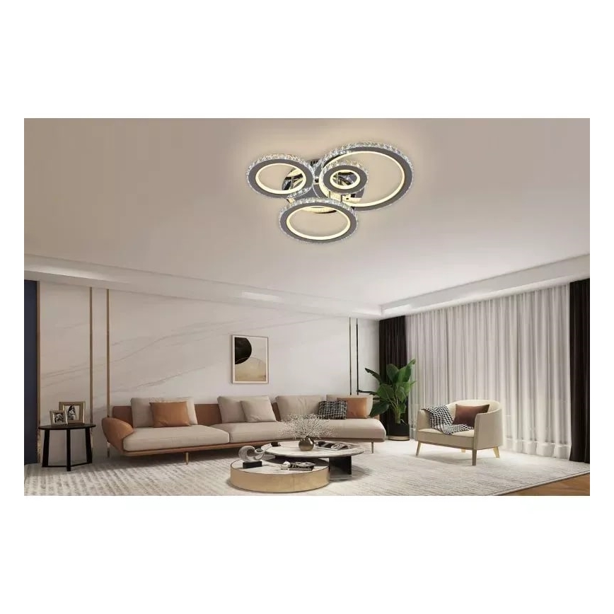 LED Димируем полилей за повърхностен монтаж LED/120W/230V 3000-6500K + дистанционно управление