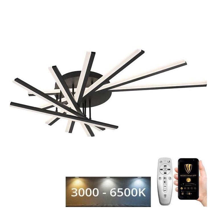 LED Димируем полилей за повърхностен монтаж LED/120W/230V 3000-6500K + дистанционно управление