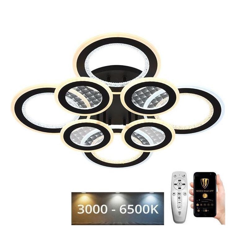 LED Димируем полилей за повърхностен монтаж LED/200W/230V 3000-6500K + дистанционно управление