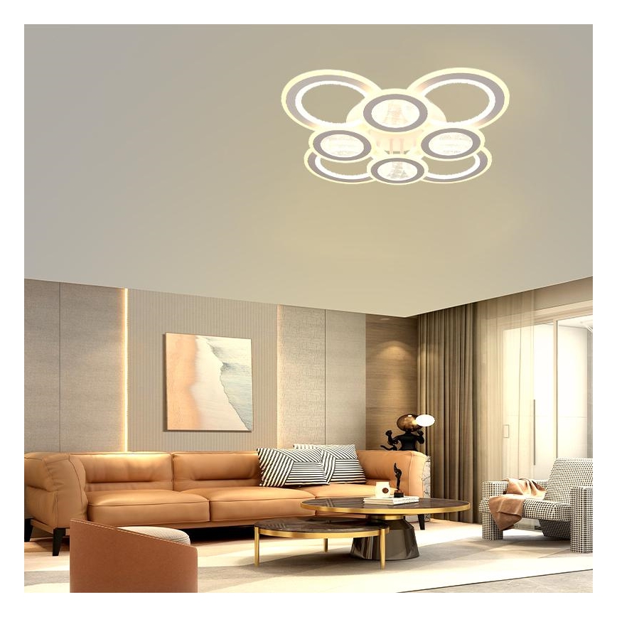 LED Димируем полилей за повърхностен монтаж LED/200W/230V 3000-6500K + дистанционно управление