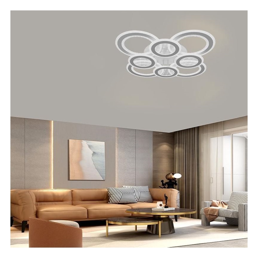 LED Димируем полилей за повърхностен монтаж LED/200W/230V 3000-6500K + дистанционно управление