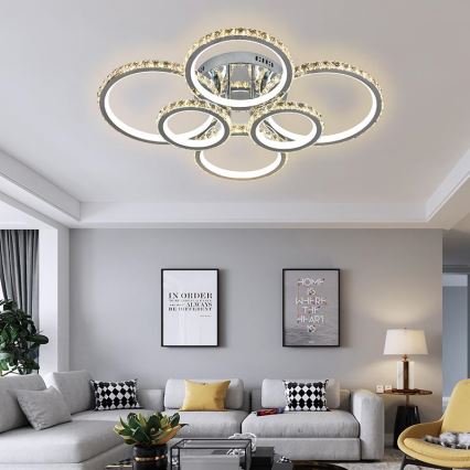 LED Димируем полилей за повърхностен монтаж LED/205W/230V 3000-6500K + дистанционно управление