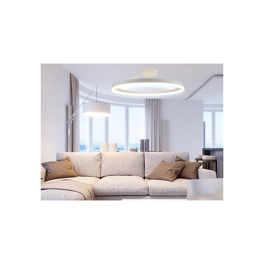 LED Димируем полилей за повърхностен монтаж LED/40W/230V 3000-6500K бял + дистанционно управление