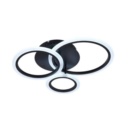 LED Димируем полилей за повърхностен монтаж LED/40W/230V 3000-6500K черен + дистанционно управление