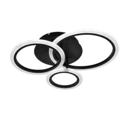 LED Димируем полилей за повърхностен монтаж LED/40W/230V 3000-6500K черен + дистанционно управление