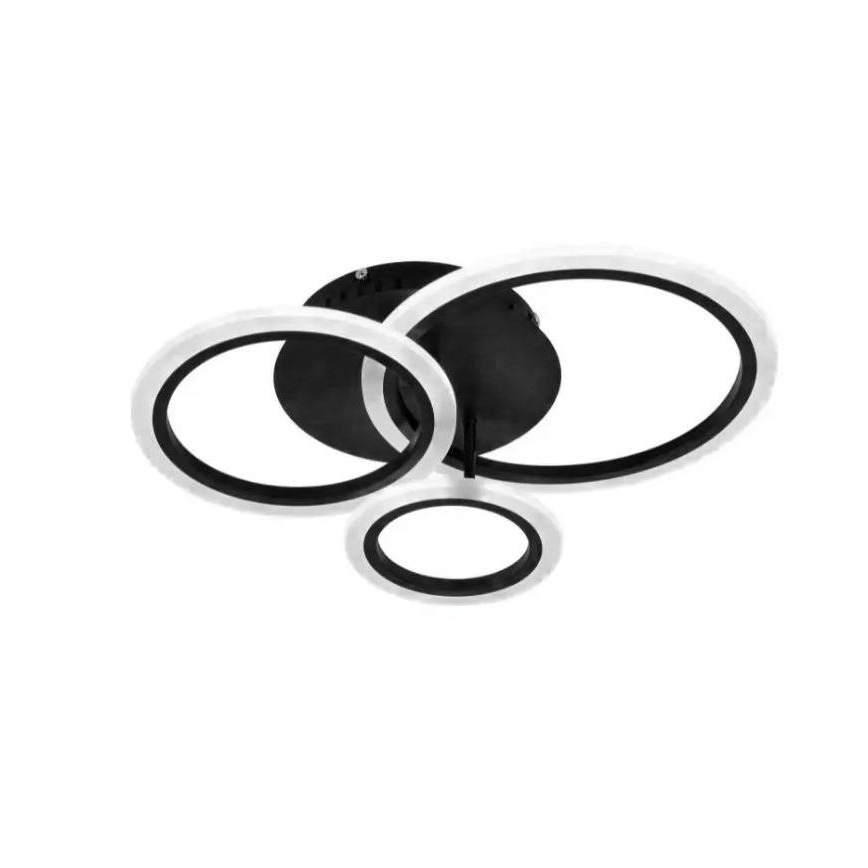 LED Димируем полилей за повърхностен монтаж LED/40W/230V 3000-6500K черен + дистанционно управление