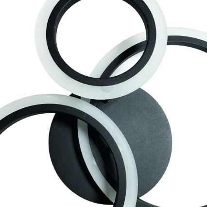 LED Димируем полилей за повърхностен монтаж LED/40W/230V 3000-6500K черен + дистанционно управление