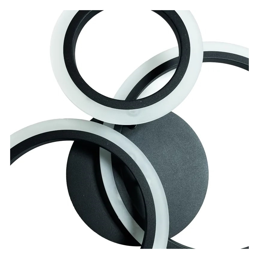 LED Димируем полилей за повърхностен монтаж LED/40W/230V 3000-6500K черен + дистанционно управление