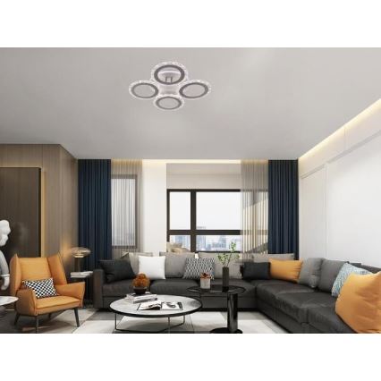 LED Димируем полилей за повърхностен монтаж LED/55W/230V 3000-6500K + дистанционно управление