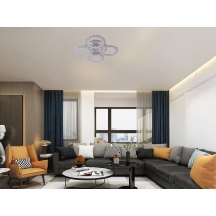 LED Димируем полилей за повърхностен монтаж LED/55W/230V 3000-6500K + дистанционно управление