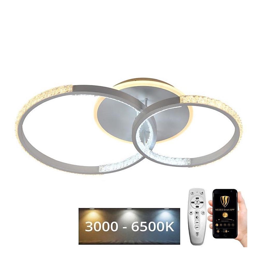 LED Димируем полилей за повърхностен монтаж LED/55W/230V 3000-6500K + дистанционно управление