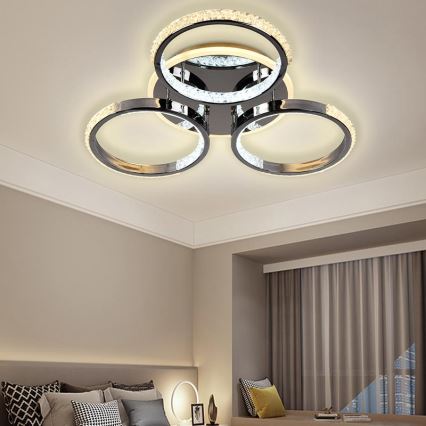 LED Димируем полилей за повърхностен монтаж LED/60W/230V 3000-6500K + дистанционно управление