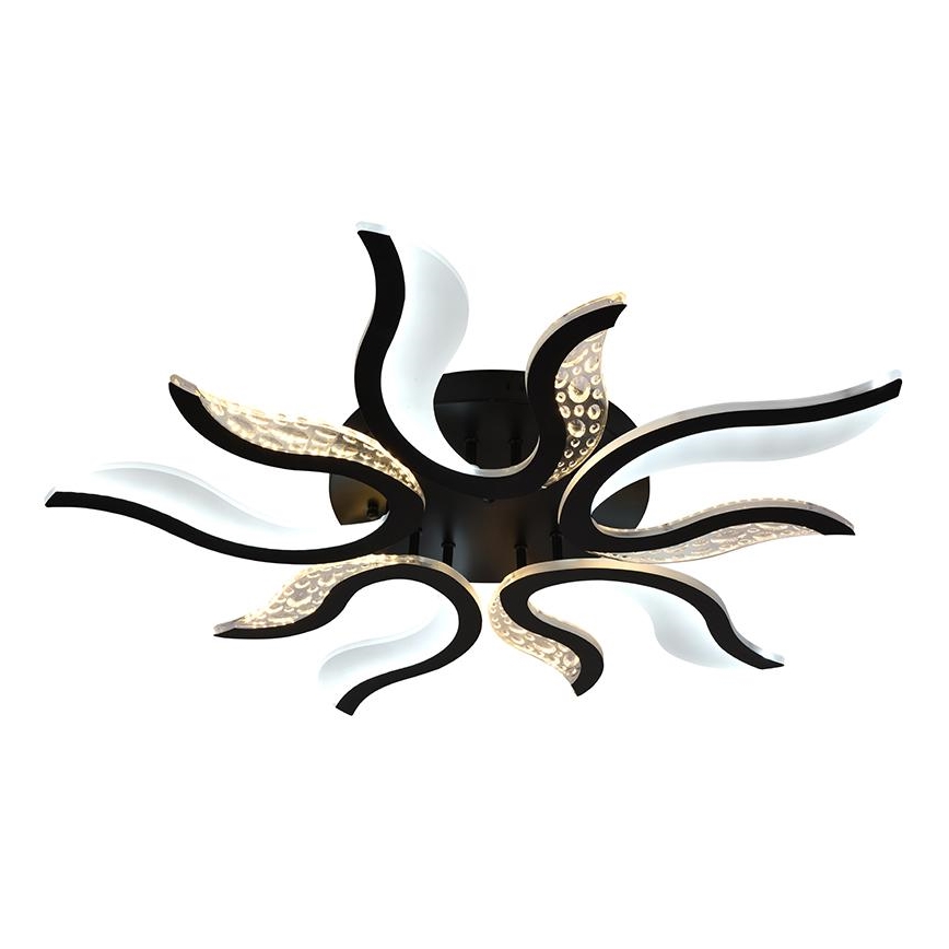 LED Димируем полилей за повърхностен монтаж LED/65W/230V 3000-6500K черен + дистанционно управление