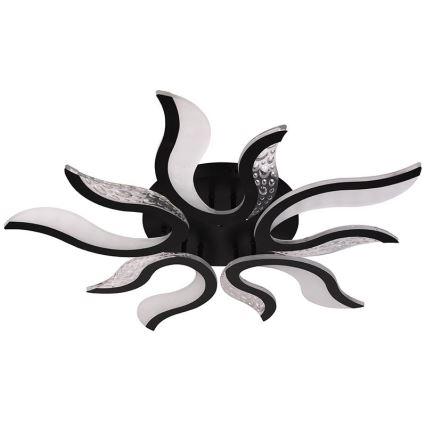 LED Димируем полилей за повърхностен монтаж LED/65W/230V 3000-6500K черен + дистанционно управление