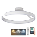 LED Димируем полилей за повърхностен монтаж LED/72W/230V 3000-6500K бял + дистанционно управление