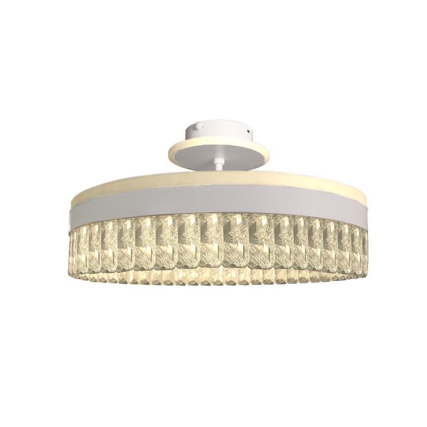 LED Димируем кристален полилей за повърхностен монтаж LED/75W/230V 3000-6500K бял + дистанционно управление