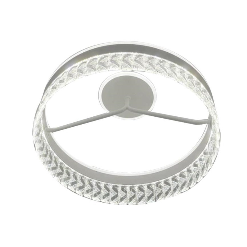 LED Димируем кристален полилей за повърхностен монтаж LED/75W/230V 3000-6500K бял + дистанционно управление
