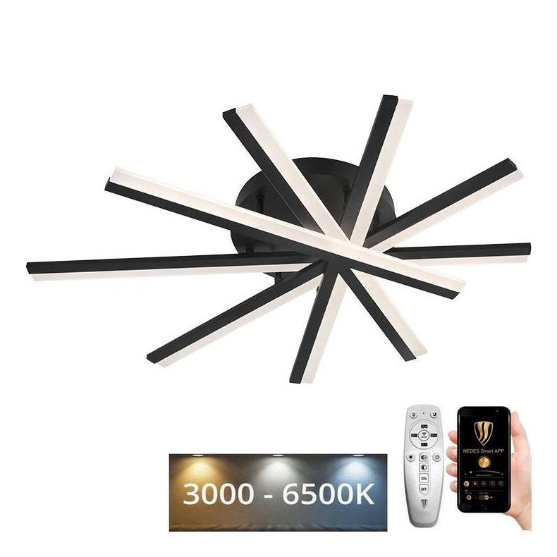 LED Димируем полилей за повърхностен монтаж LED/75W/230V 3000-6500K + дистанционно управление
