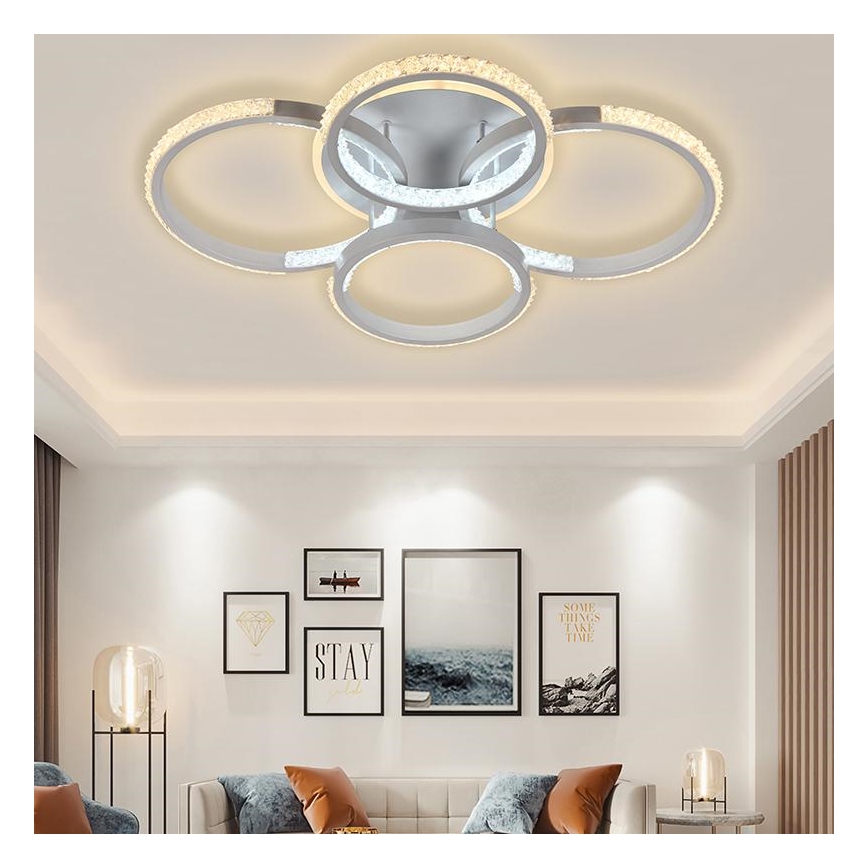 LED Димируем полилей за повърхностен монтаж LED/80W/230V 3000-6500K + дистанционно управление