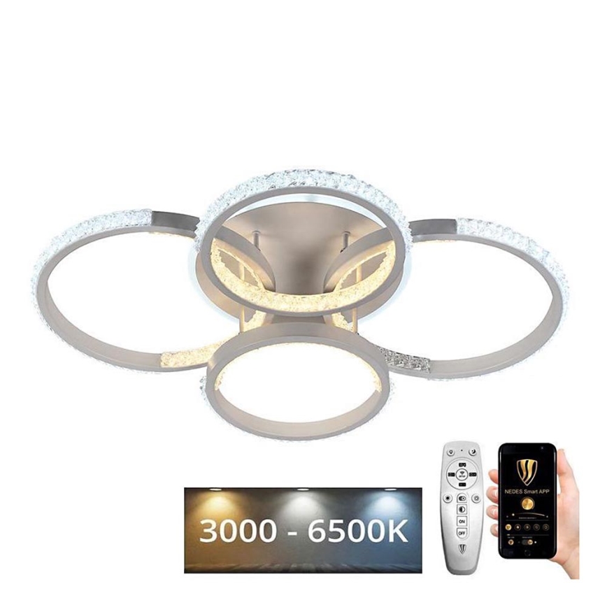 LED Димируем полилей за повърхностен монтаж LED/80W/230V 3000-6500K + дистанционно управление