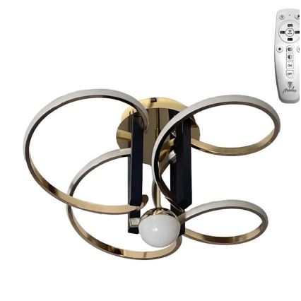 LED Димируем полилей за повърхностен монтаж LED/80W/230V 3000-6500K + дистанционно управление