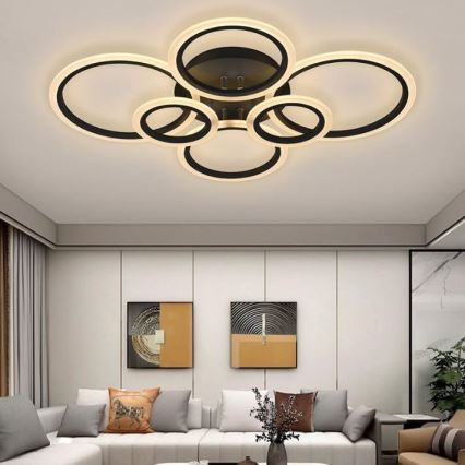 LED Димируем полилей за повърхностен монтаж LED/85W/230V 3000-6500K + дистанционно управление