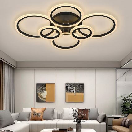 LED Димируем полилей за повърхностен монтаж LED/85W/230V 3000-6500K + дистанционно управление