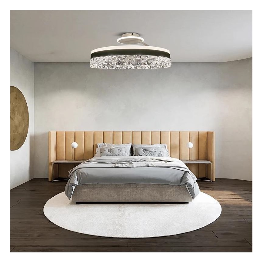 LED Димируем полилей за повърхностен монтаж LED/86W/230V 3000-6500K бял + дистанционно управление