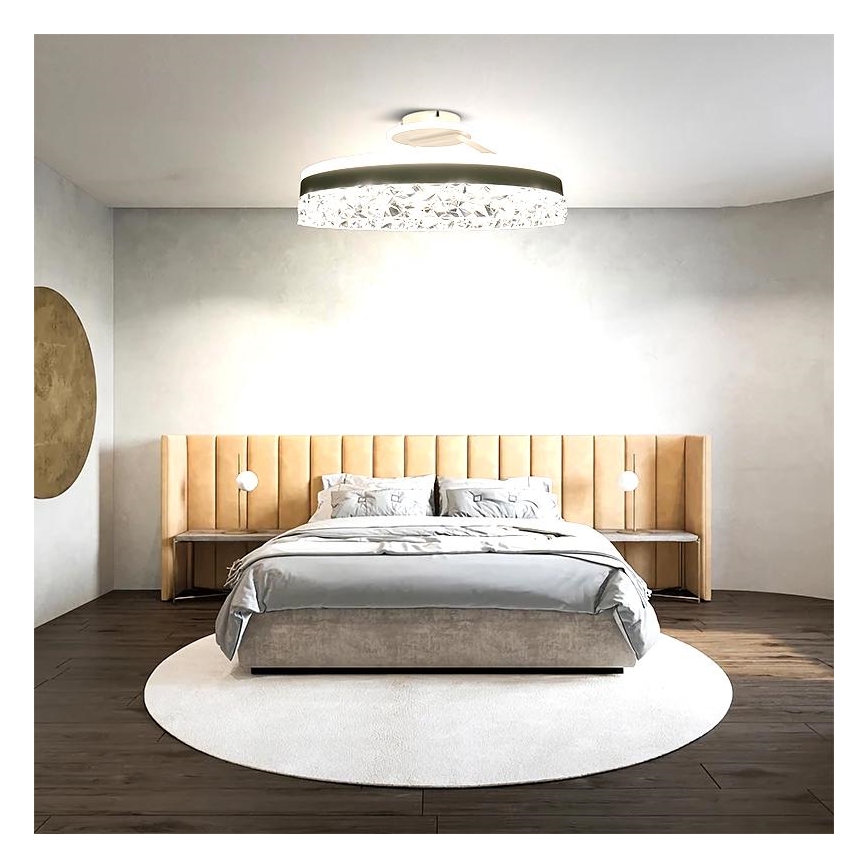 LED Димируем полилей за повърхностен монтаж LED/86W/230V 3000-6500K бял + дистанционно управление