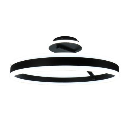 LED Димируем полилей за повърхностен монтаж LED/86W/230V 3000-6500K черен + дистанционно управление