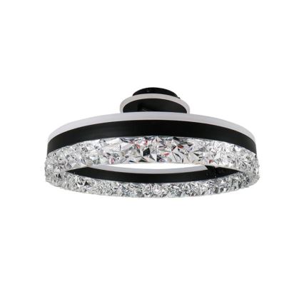 LED Димируем полилей за повърхностен монтаж LED/86W/230V 3000-6500K черен + дистанционно управление