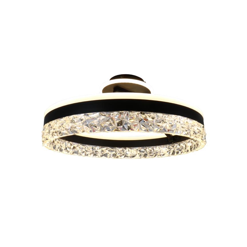 LED Димируем полилей за повърхностен монтаж LED/86W/230V 3000-6500K черен + дистанционно управление